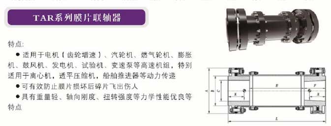 TAR系列膜片聯軸器